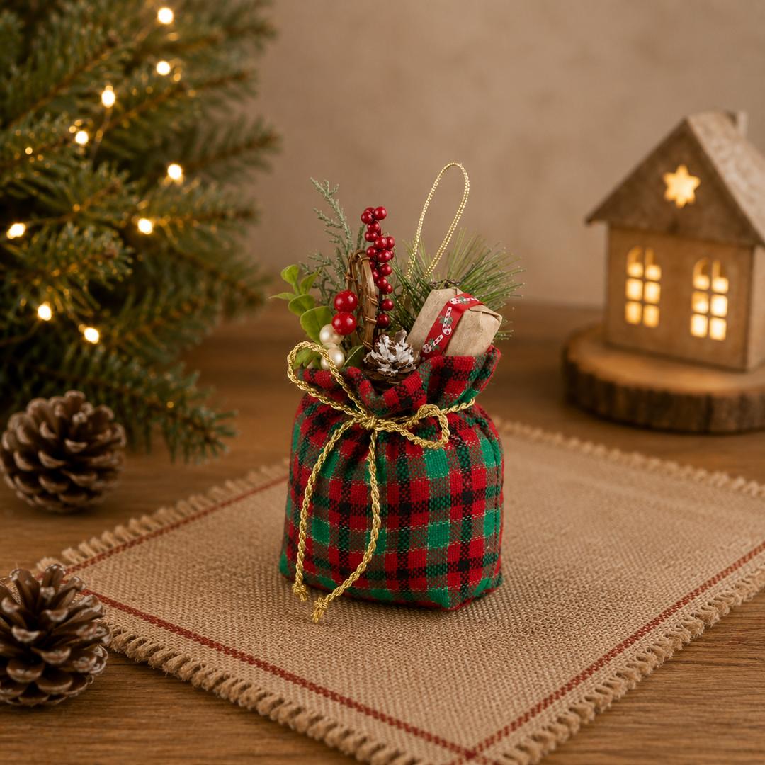 Decorazione Sacchetto check