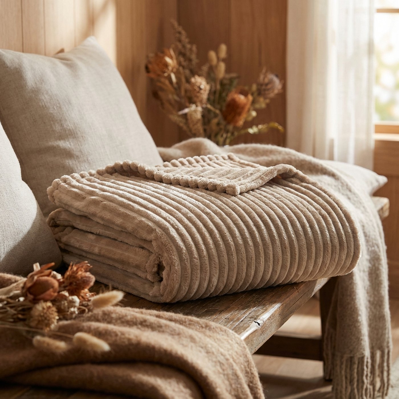 Plaid Hygge beige
