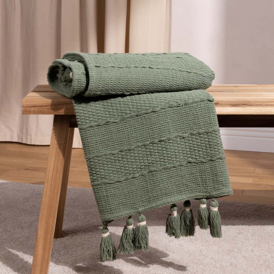 Plaid Trama verde