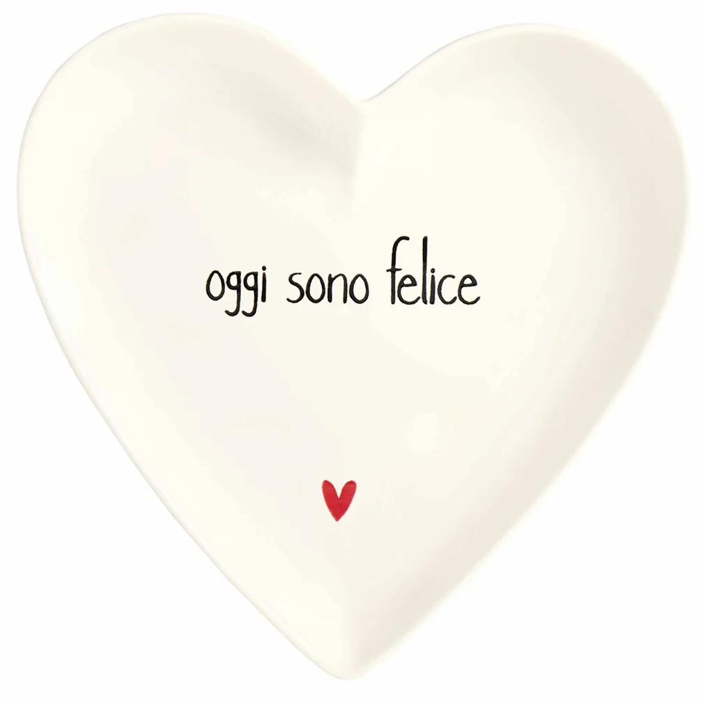 Piatto cuore Oggi sono felice - immagine 2