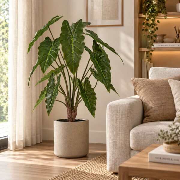 Alocasia con vaso 90 cm