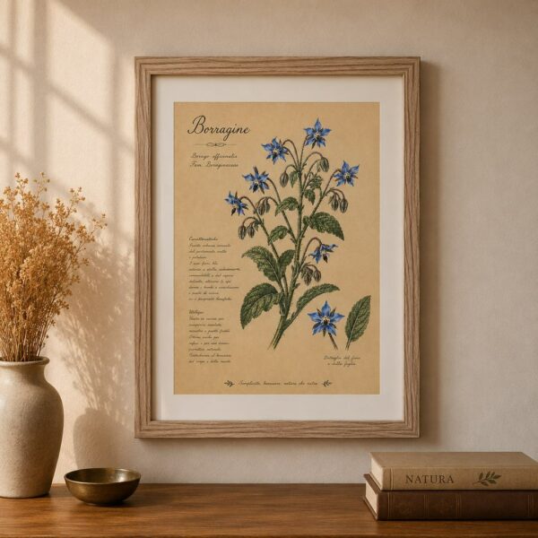 Quadro Borraggine chiaro L