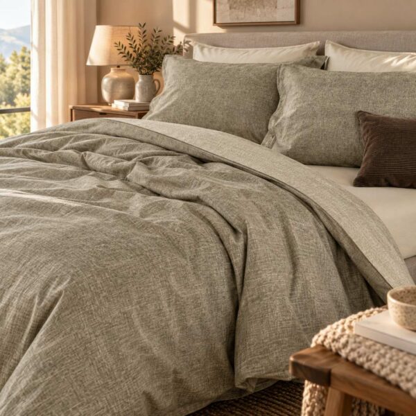 Completo letto matrimoniale caldo cotone Geometrico lino