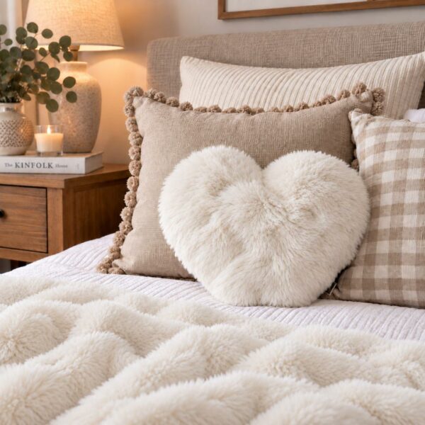 Cuscino cuore Prestige naturale