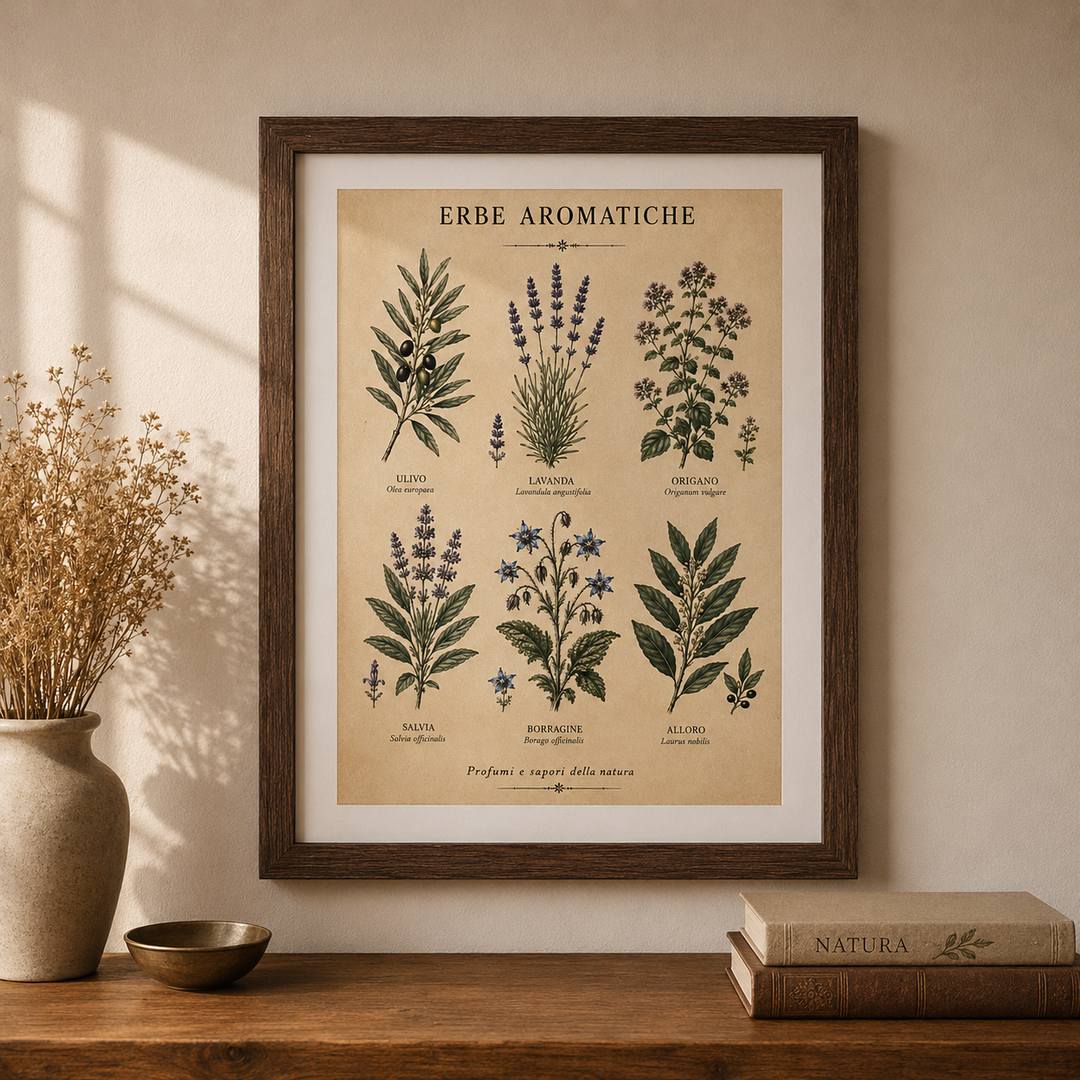 Quadro Erbario scuro L