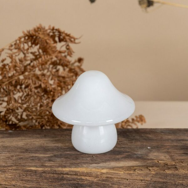 Fungo porta tealight Moss bianco