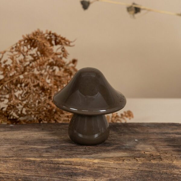 Fungo porta tealight Moss marrone