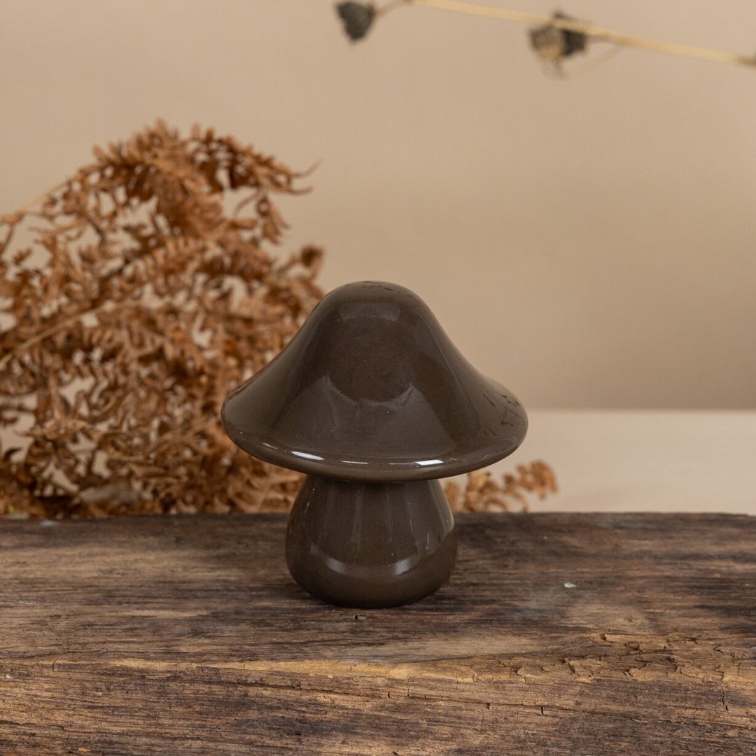 Fungo porta tealight Moss marrone