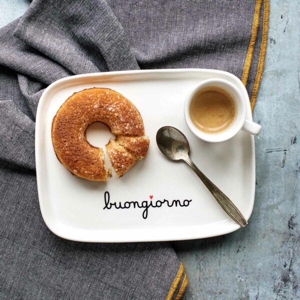Piatto rettangolare Buongiorno