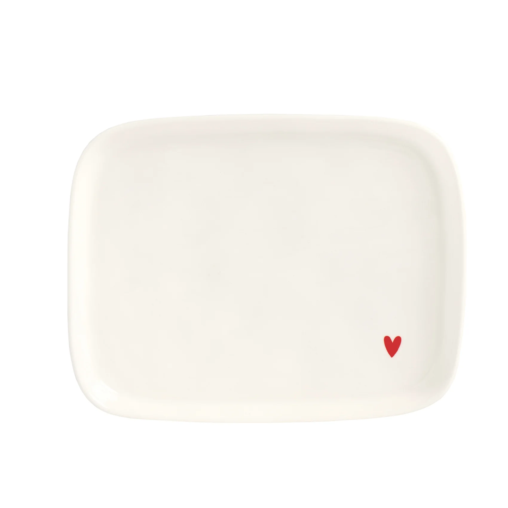 Piatto rettangolare Cuore rosso - immagine 2