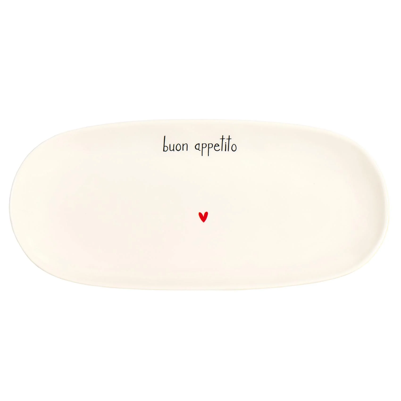 Piatto ovale fondo Buon appetito 34 cm - immagine 2
