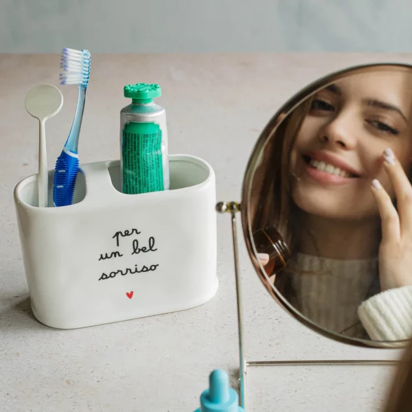 Portaspazzolini doppio Per un bel sorriso