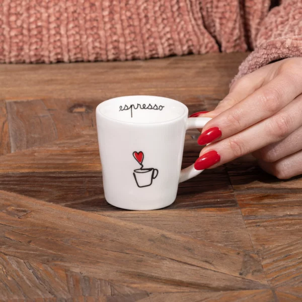 Set due Tazzine Espresso con tazzina