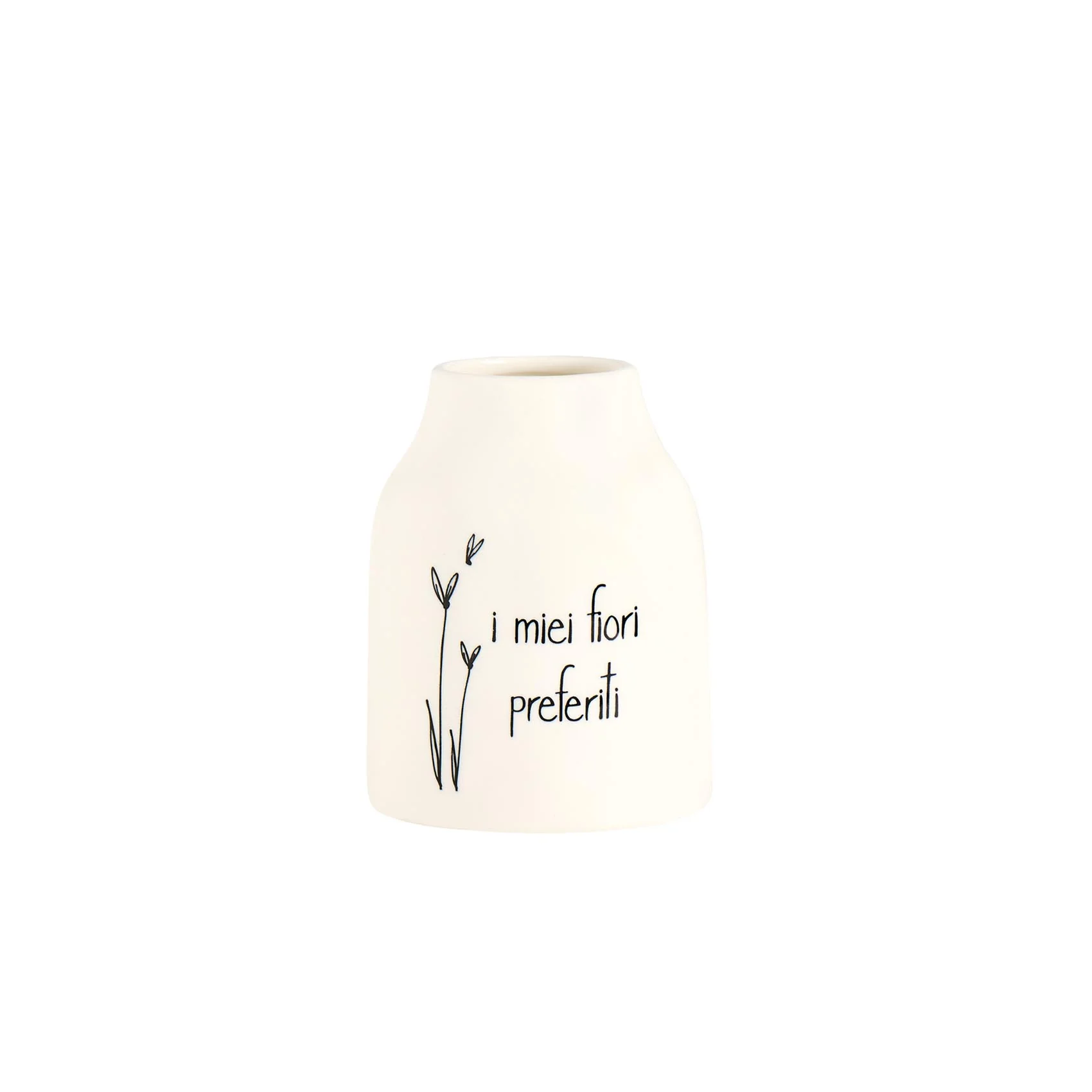 Vaso in gres I miei fiori preferiti 13 cm - immagine 2