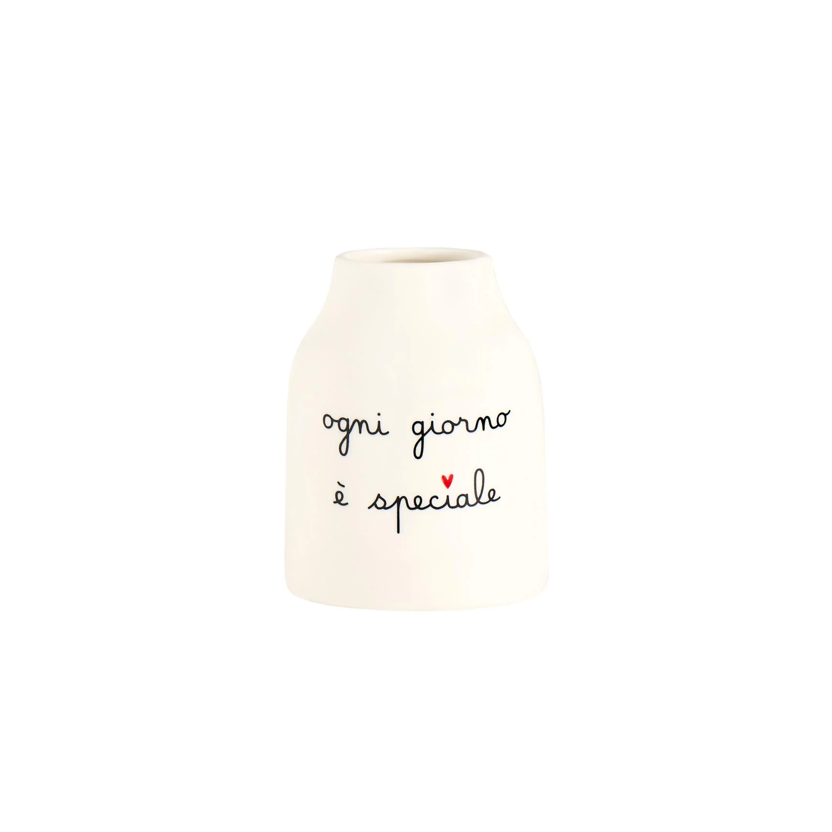 Vaso in gres Ogni giorno è speciale 13 cm - immagine 2