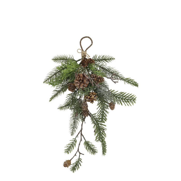 Fuoriporta con pino e pigne 48 cm - immagine 2