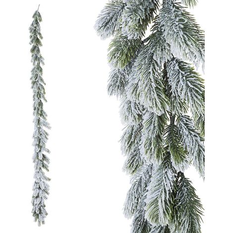Ghirlanda di pino innevata 180cm - immagine 2