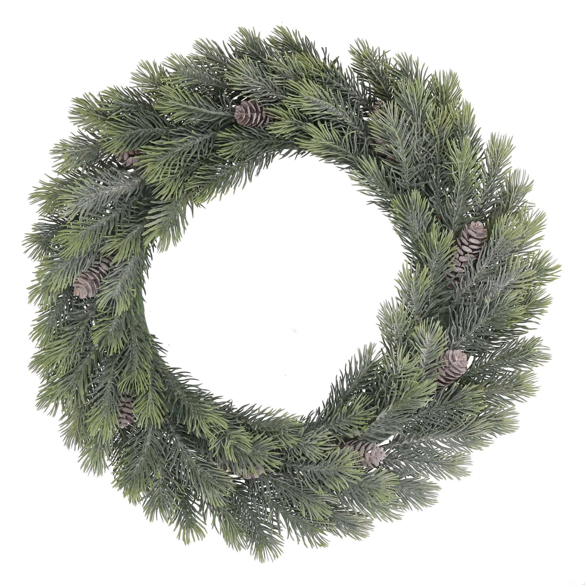 Ghirlanda di abete con pigne 44 cm - immagine 2