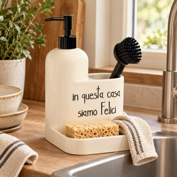 Dosasapone con organizer In questa casa siamo felici
