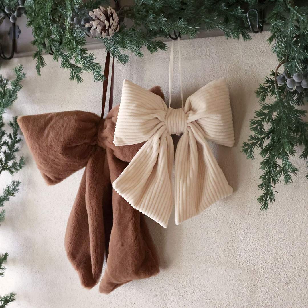 Coppia di fiocchi Peluches e velluto