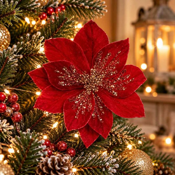 Stella di Natale rossa