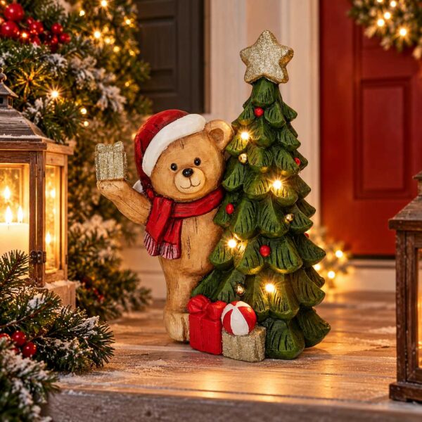 Orso con Albero a led