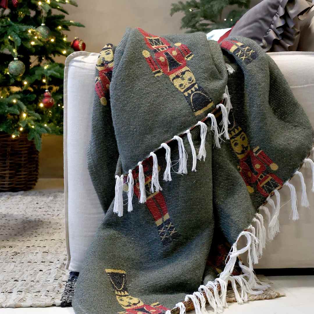 Coperta verde con Schiaccianoci