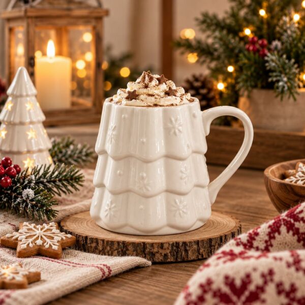 Tazza Albero con fiocchi di neve